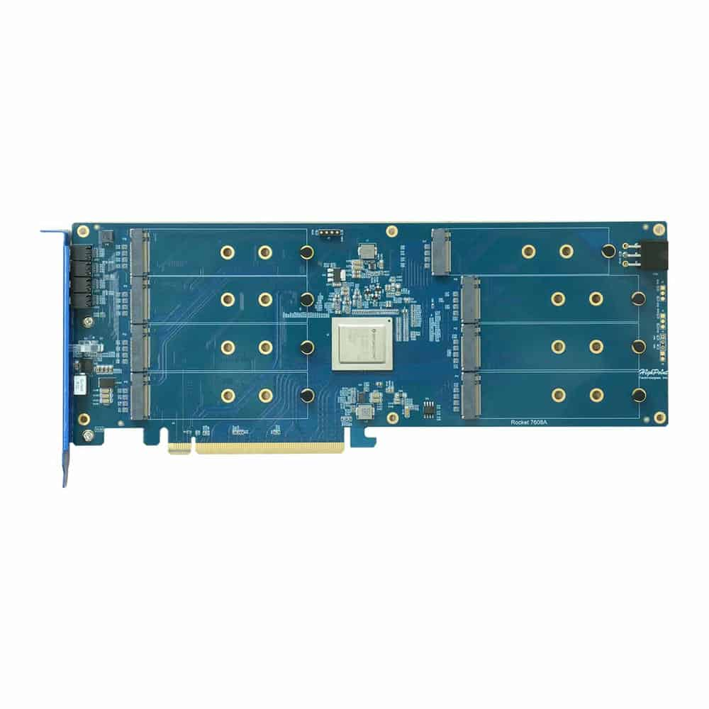 (image for) HighPoint Rocket 1608A M.2 NVMe PCIe 5.0 AIC Storage Solution Card